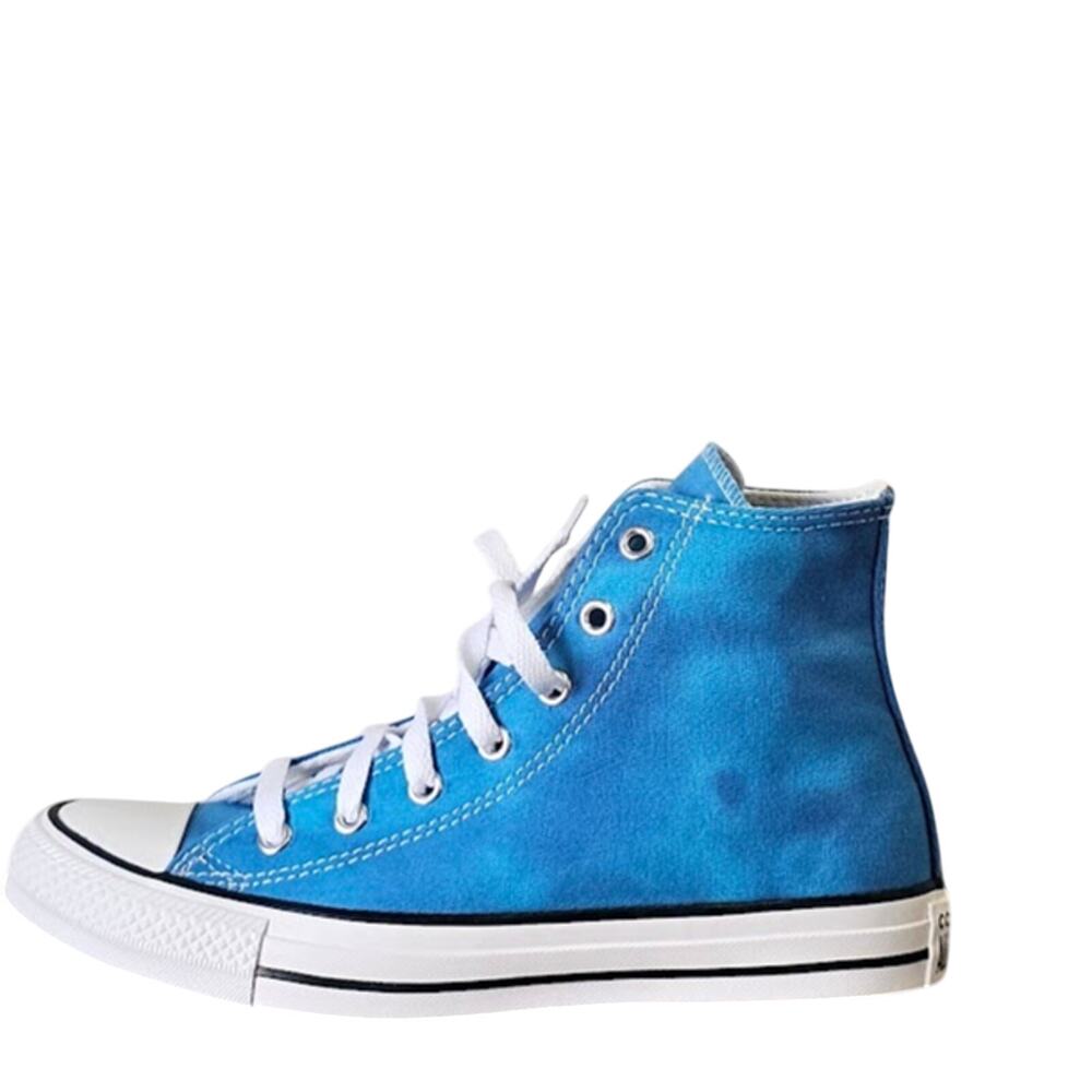 Converse Women's CTAS Tie Dye Marble Hi Tops Size 7 A11777F Blue NWT - Picture 3 of 5